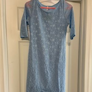 Pink blush maternity dress